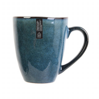 Lot 2x Mug design Au gré du temps - 300 ml - Bleu