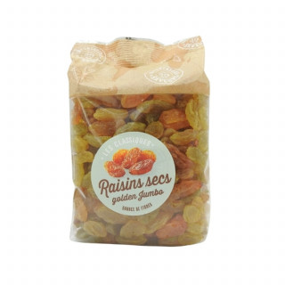 Lot 2x Raisins secs Golden Jumbo - Paquet 500g