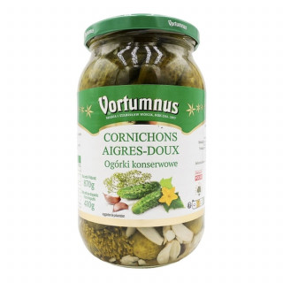 Lot 4x Cornichons aigres-doux - Bocal 870g