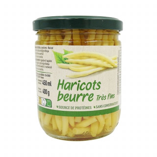Lot 6x Haricots beurre très fins - Bocal 400g