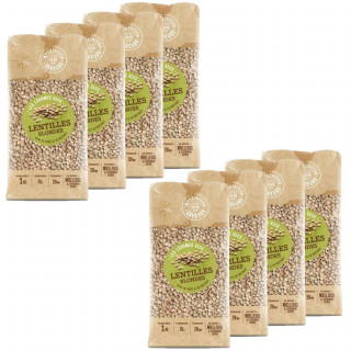 Lot 8x Lentilles blondes - Paquet 1kg