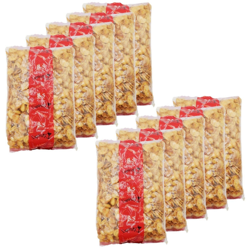 Lot 10x Fèves grillées salées - Paquet 500g