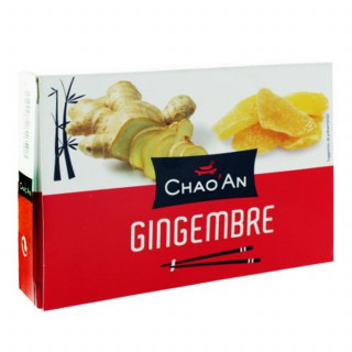 Lot 12x Gingembre déshydraté cristallisé sucré - Boîte 125g