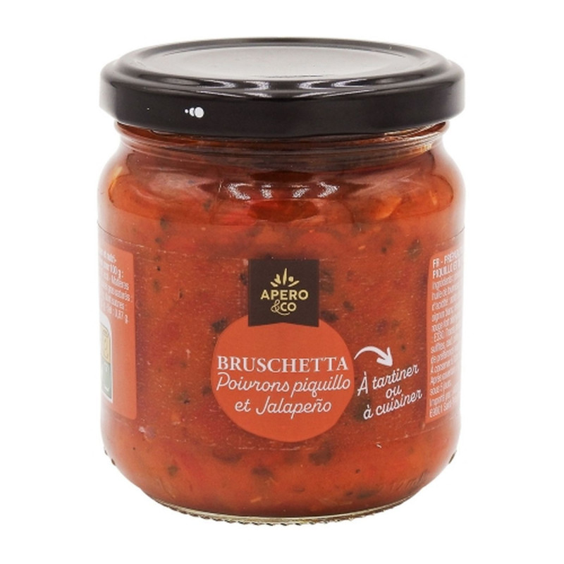 Bruschetta poivrons piquillo et jalapeño - Bocal 190g