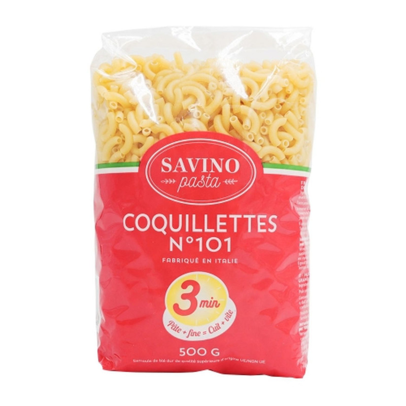 Pâtes Coquillettes n°101 cuisson express - Paquet 500g