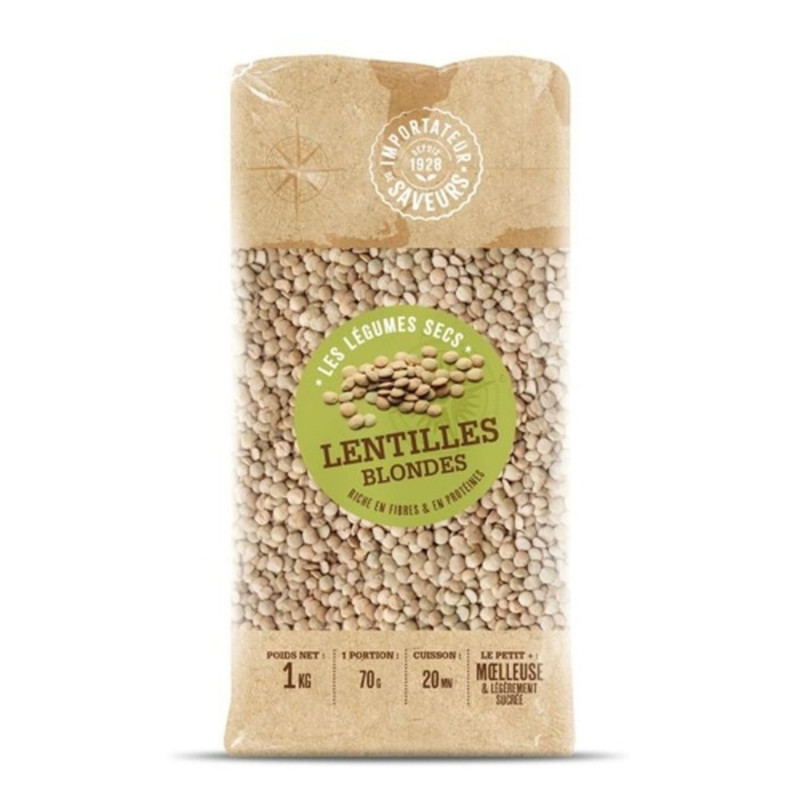 Lentilles blondes - Paquet 1kg