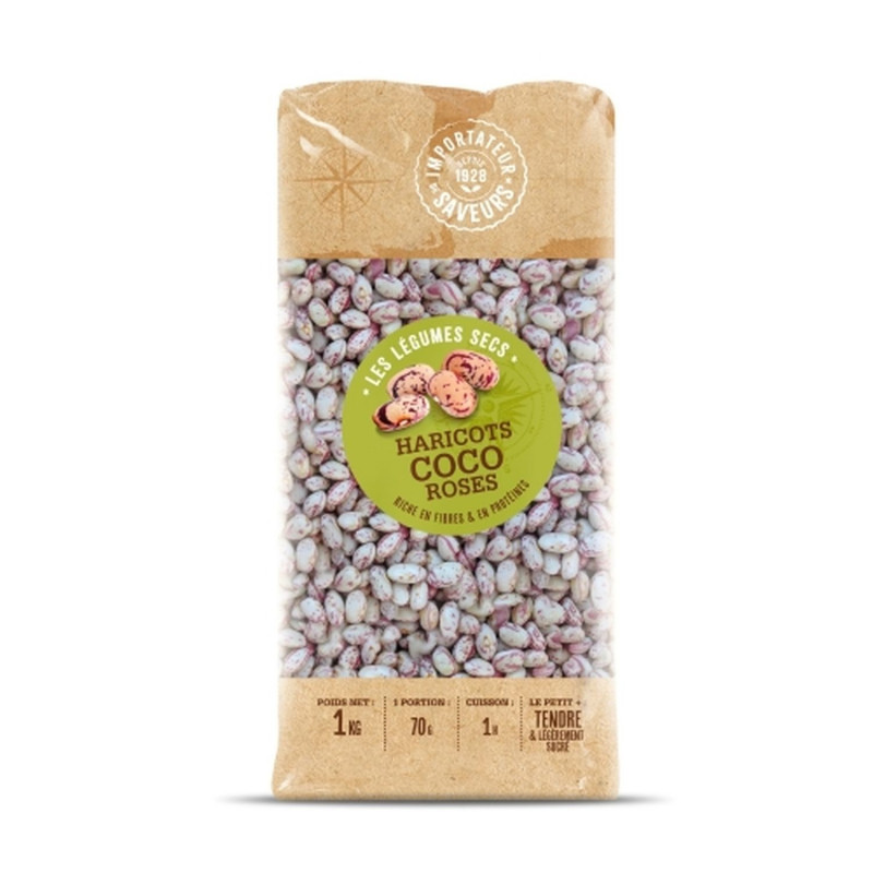Haricots coco roses - Paquet 1kg