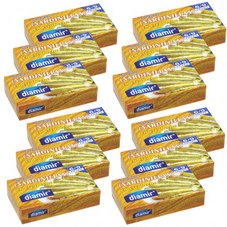Lot 12x Sardines à l'escabèche - Conserve 90g