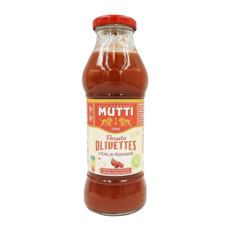Purée de tomate passata olivettes d'Emilie-Romagne - Bouteille 400g