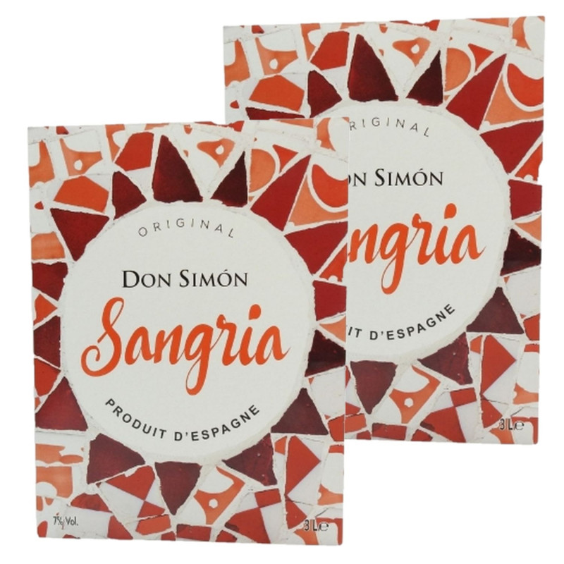 Lot 2x Sangria - Bib 3L