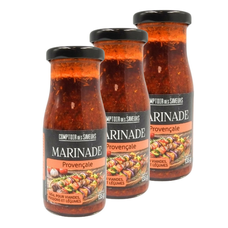 Lot 3x Marinade provençale - Bocal 135g