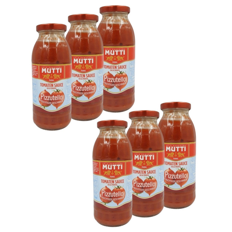 Lot 6x Sauce tomate Pizzutello - Bocal 400g