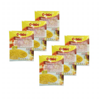 Lot 6x Soupe saveur boeuf avec pâtes étoiles - Sachet 66g