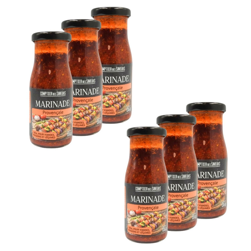 Lot 6x Marinade provençale - Bocal 135g