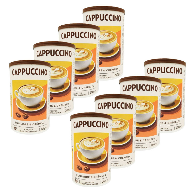 Lot 8x Cappuccino - Boîte 200g