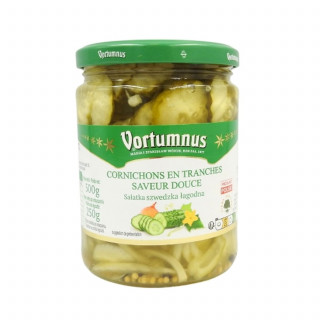 Lot 8x Cornichons aigres-doux en tranches - Bocal 500g