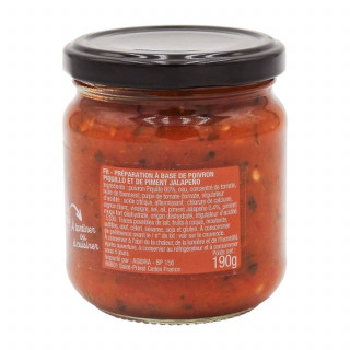 Lot 3x Bruschetta poivrons piquillo et jalapeño - Bocal 190g