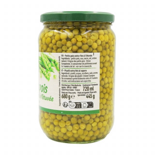 Petits pois extra fins - Bocal 445g