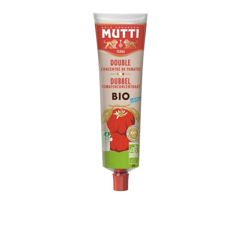 Double concentré de tomates Bio - sans sel ajouté - Tube 185g