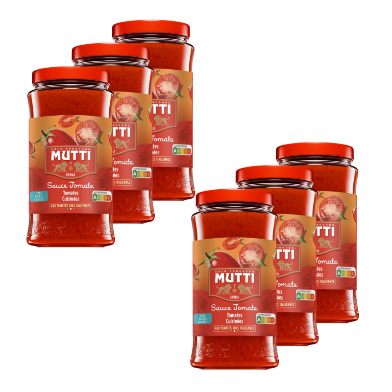 Lot 6x Sauce tomates cuisinées - Bocal 400g