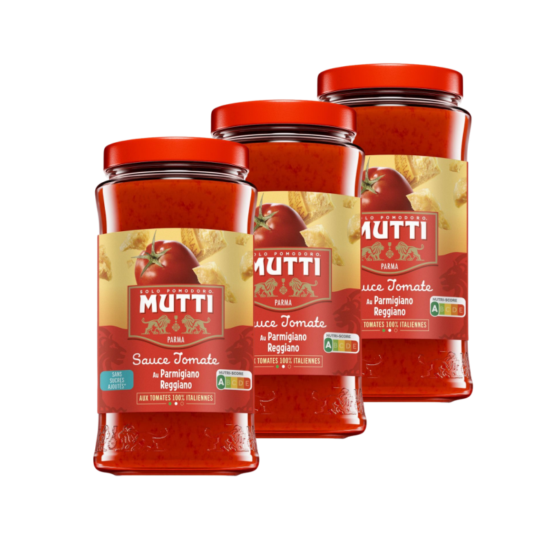 Lot 3x Sauce tomates et parmesan - Bocal 400g