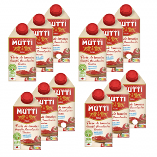 Lot 12x Purée de tomates - Zéro résidu de pesticides - Brique 500g