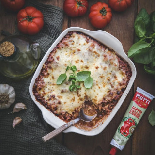 Lasagnes à la sauce bolognaise avec le double concentré de tomates - Zéro résidu de pesticides - Tube 130g