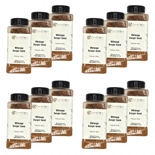 Lot 12x Mélange burger fumé - Pot 550g