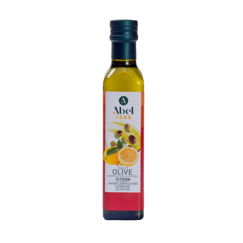 Huile d’olive arôme citron - Bouteille 250ml
