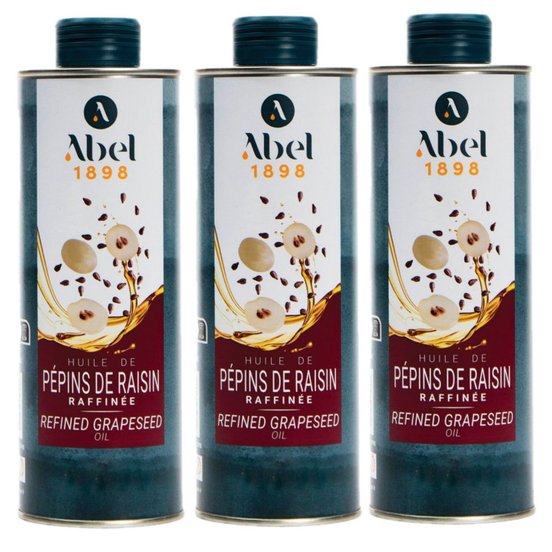 Lot 3x Huile de pépins de raisin - Bidon 50ml