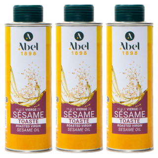 Lot 3x Huile vierge de sésame toasté - Bidon 250ml