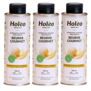 Lot 3x Huile saveur beurre gourmet - Bidon 250ml
