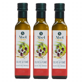 Lot 3x Huile olive et fumé - Bouteille 250ml