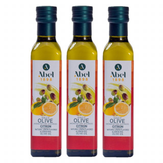Lot 3x Huile d’olive arôme citron - Bouteille 250ml