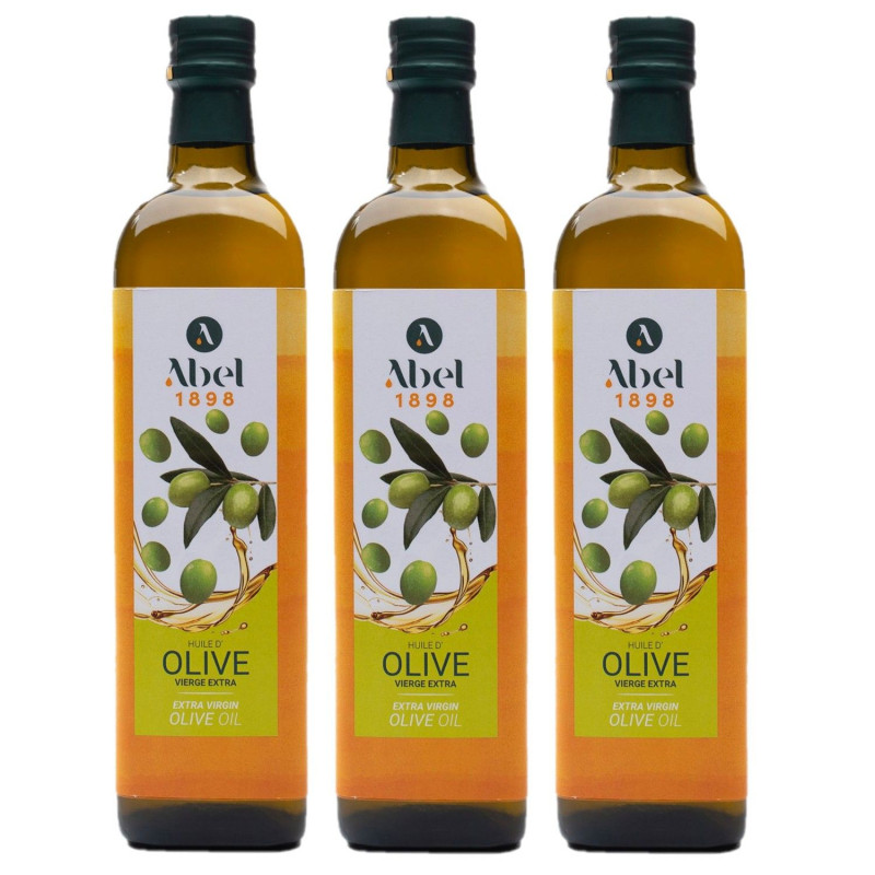 Lot 3x Huile d’olive extra vierge - Bouteille 750ml