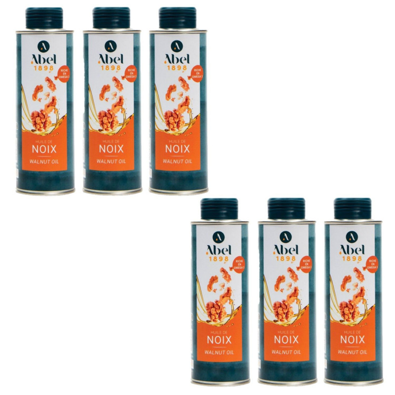 Lot 6x Huile de noix - Bidon 250ml