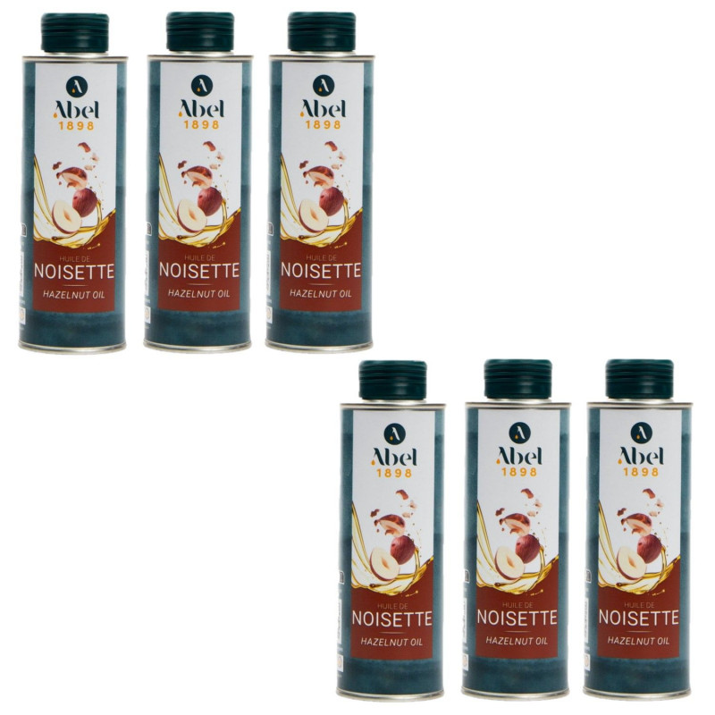 Lot 6x Huile de noisette - Bidon 250ml