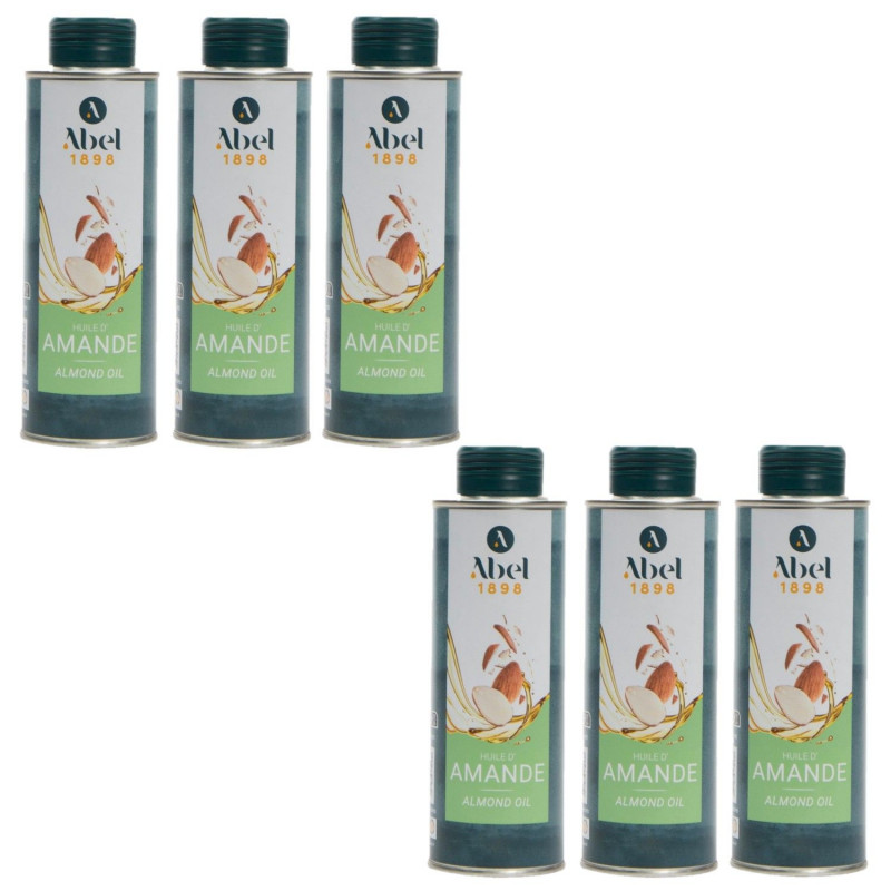 Lot 6x Huile d’amande - Bidon 250ml