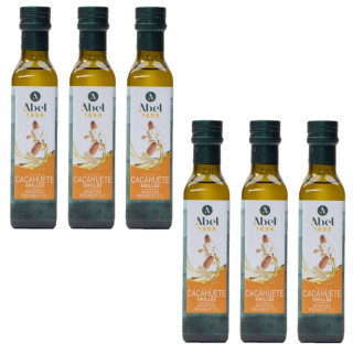 Lot 6x Huile de cacahuète grillée - Bouteille 250ml