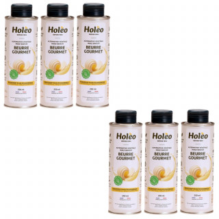 Lot 6x Huile saveur beurre gourmet - Bidon 250ml