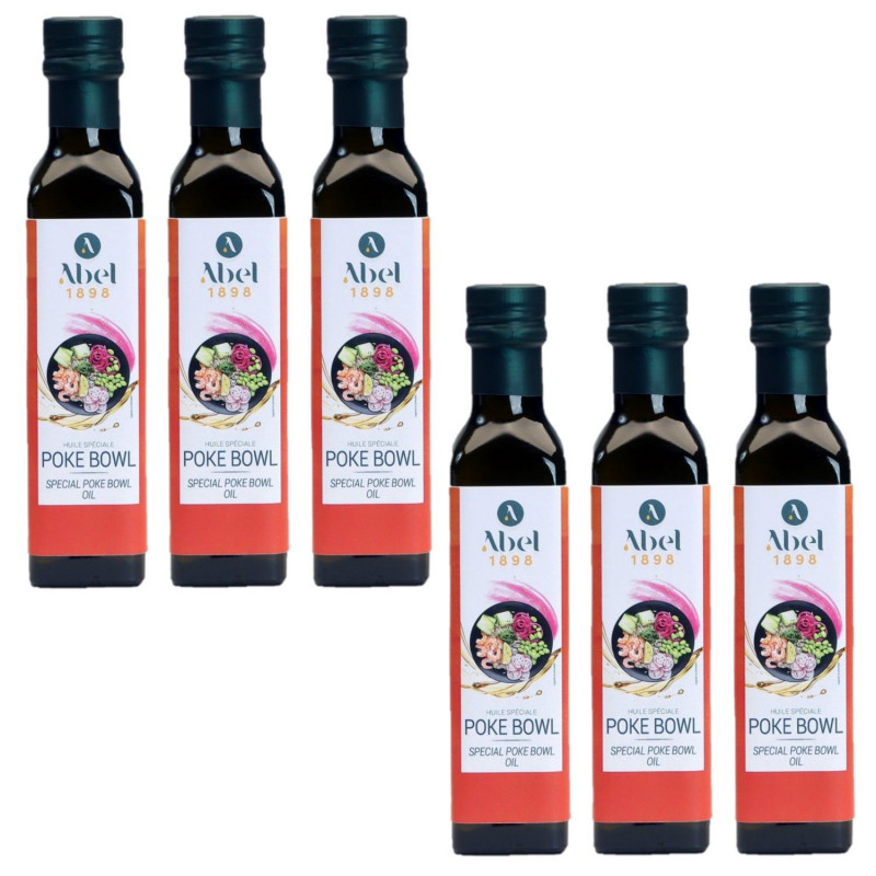 Lot 6x Huile spéciale poke bowl - Bouteille 250ml