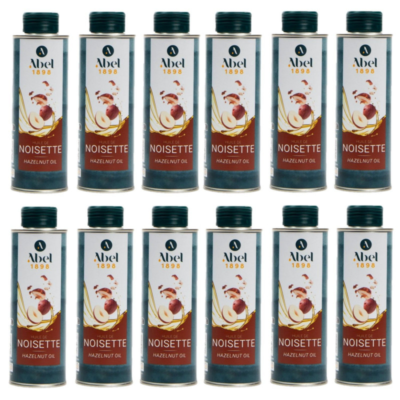Lot 12x Huile de noisette - Bidon 250ml
