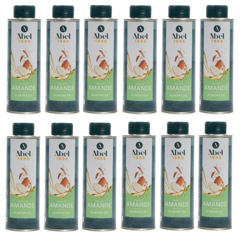 Lot 12x Huile d’amande - Bidon 250ml