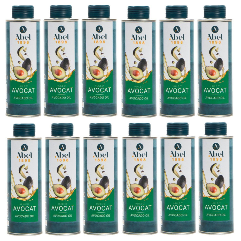 Lot 12x Huile d’avocat - Bidon 250ml