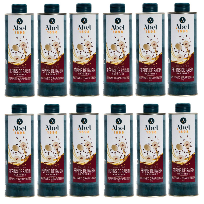 Lot 12x Huile de pépins de raisin - Bidon 50ml