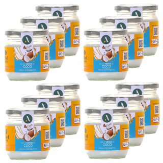 Lot 12x Huile vierge de coco - Pot 300ml