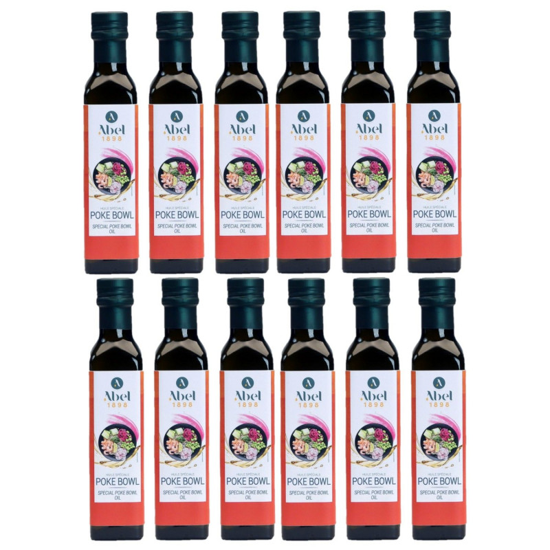 Lot 12x Huile spéciale poke bowl - Bouteille 250ml