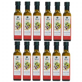 Lot 12x Huile olive et fumé - Bouteille 250ml