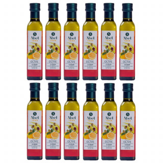 Lot 12x Huile d’olive arôme citron - Bouteille 250ml