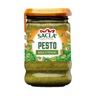 Pesto basilic et pistaches - Pot 190g